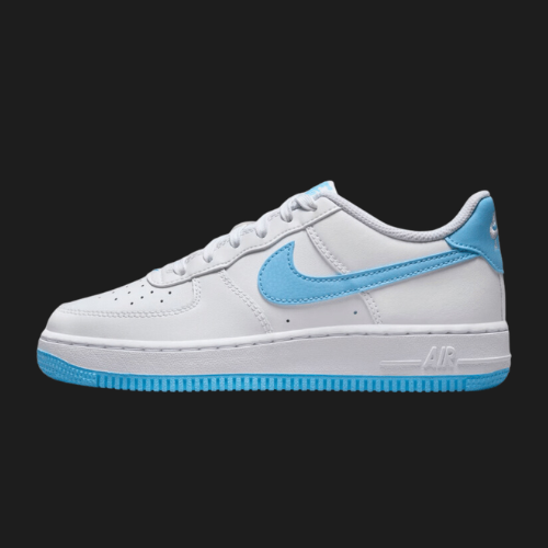 Nike Air Force 1 Low GS White Aquarius Blue