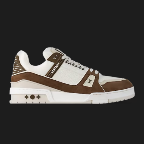 Louis Vuitton Trainer Cream and Bronw