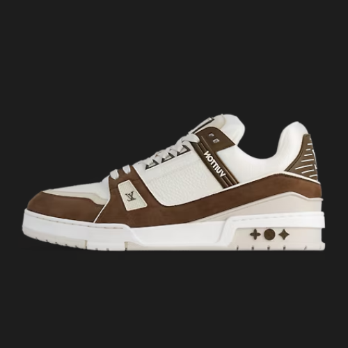 Louis Vuitton Trainer Cream and Bronw