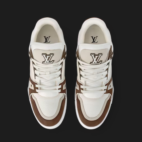 Louis Vuitton Trainer Cream and Bronw