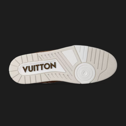 Louis Vuitton Trainer Cream and Bronw